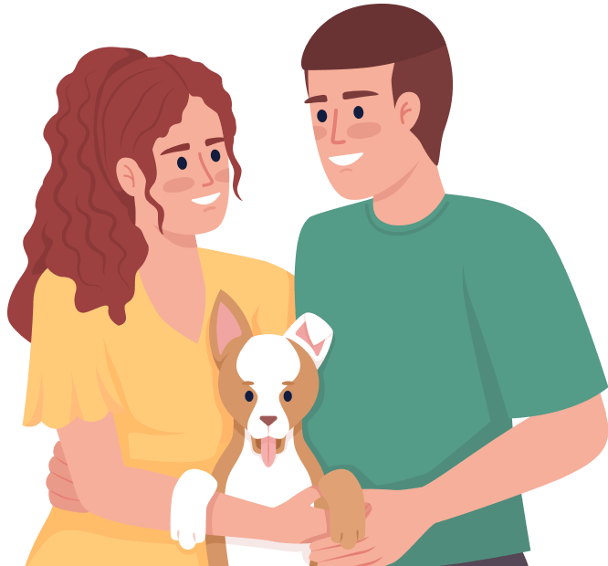 Pet Parents Illustration